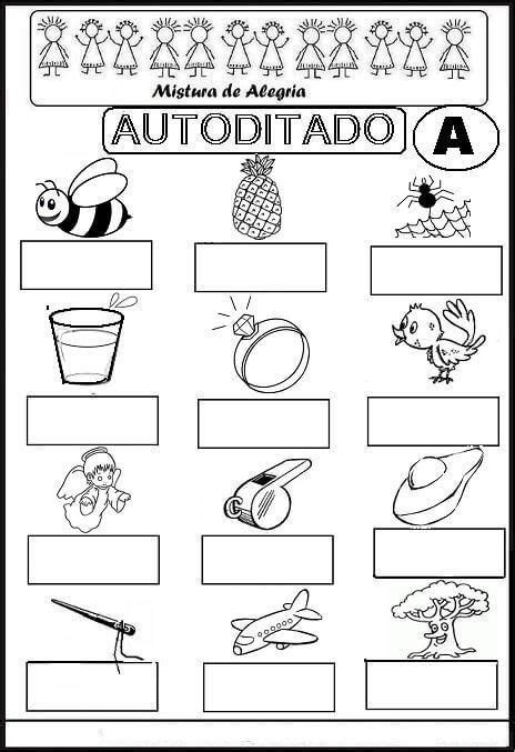 Atividades Ditado De Palavras Para Alfabetizar Atividades