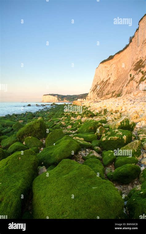 Sunrise At Saint Margaret Bay At The Famous White Cliff Of Dover Kent