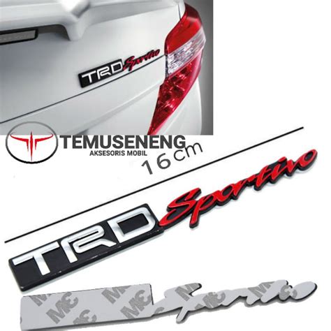 Jual Tulisan Logo Emblem Trd Sportivo Tempelan Toyota Rush Avanza Yaris