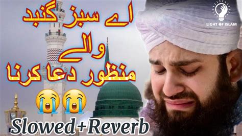 Slowed Naat Emotional Naat Aye Sabz Gumbad Wale Hafiz Ahmed