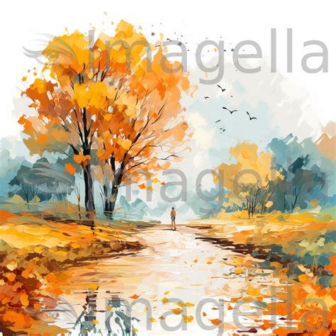 Fall Clipart in Impressionistic Art Style: Vector & 4K – IMAGELLA