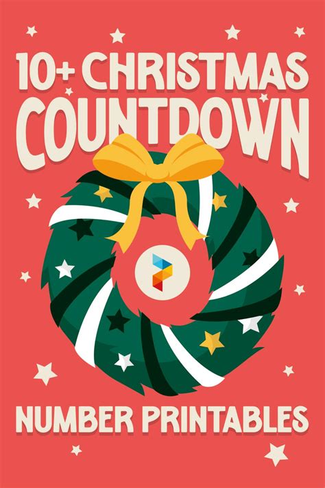 Christmas Countdown Number Free Pdf Printables Printablee