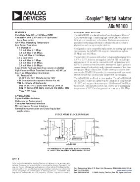 Adum Ar Rl Datasheet Pdf Analog Devices