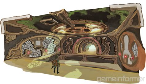 Zelda: Breath of the Wild dungeon concept art