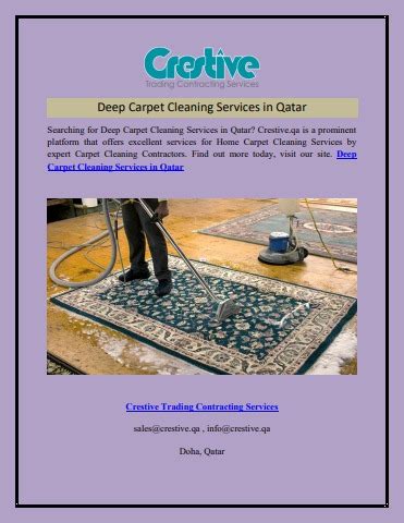 Deep Carpet Cleaning Services In Qatar Crestive Qa