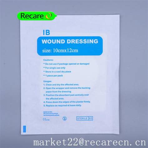 Adhesive Wound Dressing Big Waterproof Plaster For Wounds