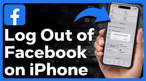 How To Logout Of Facebook On Iphone Youtube