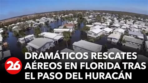 Dramáticos rescates aéreos en Florida tras el paso del huracán YouTube