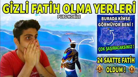 GİZLİ FATİH OLMA YERLERİ VE TAKTİKLERİ PUBG Mobile Rank Kasma YouTube