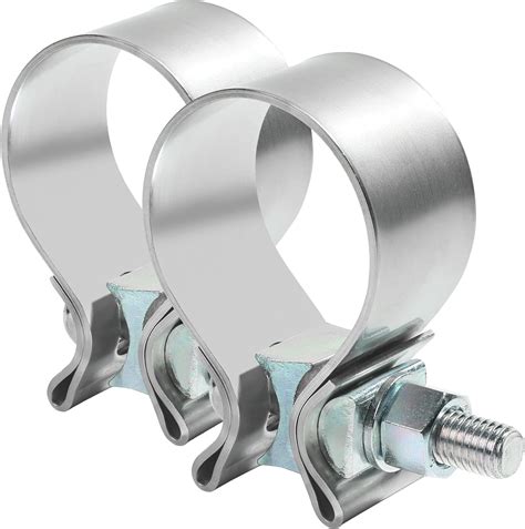 Amazon Zlirfy Pack Stainless Steel Exhaust Clamp Narrow Band