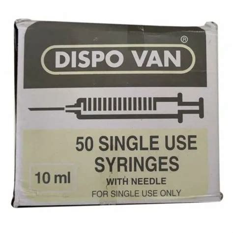 Stainless Steel Silver Ml Dispo Van Single Use Syringe For Hospital