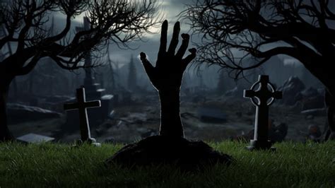Premium Photo Hand Of Risen Dead From Grave In Cemetery Halloween