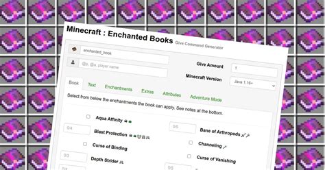 Minecraft Enchanted Books Generator Gamer Geeks