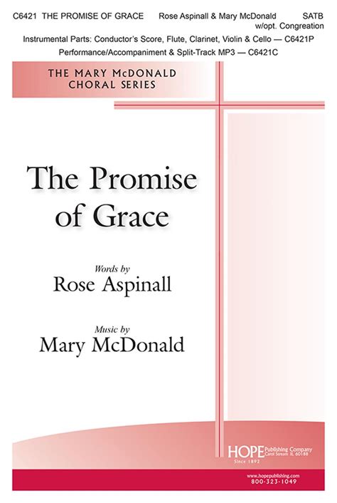 The Promise Of Mcdo Satb Hope Publishing Company