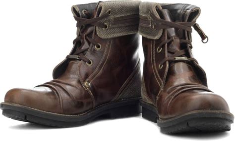 Woodland Boots - Buy Sienna Brown Color Woodland Boots Online at Best ...