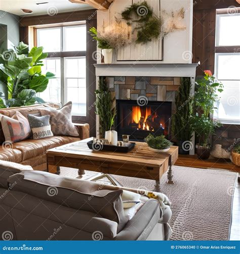 4 A Cozy Cottage Inspired Living Room With A Mix Of Wooden And Floral