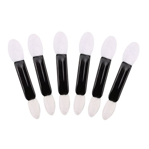 Kkewar 50pcs Disposable Double Ended Sponge Eyeshadow Brush Tipped Eye