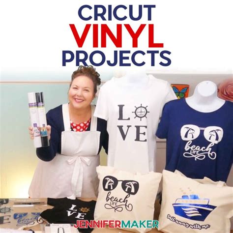 Cricut Vinyl Projects - 100+ Ideas for Easy Vinyl Projects! - Jennifer Maker