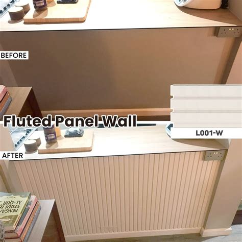 Kitchen Wall Fluted Panel Korea Miga Fluted Panel Molding Table