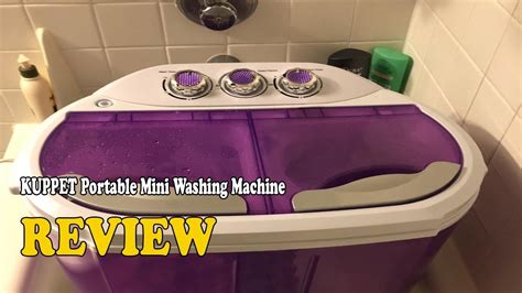 KUPPET Portable Mini Washing Machine Spin Dryer Review 2020 YouTube