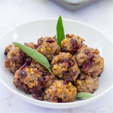 Chestnut And Cranberry Stuffing Balls Easy Peasy Foodie
