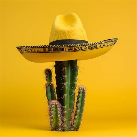 Premium Ai Image Illustration For Cinco De Mayo Cactus Wearing A