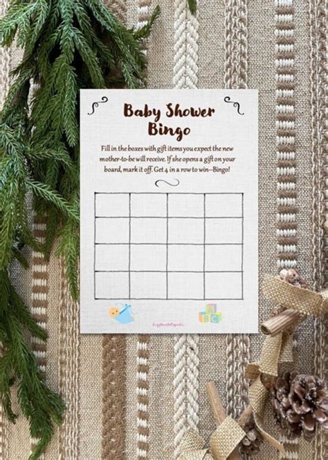 Baby Shower Bingo Game . Baby Shower Bingo Baby Shower Game . Printable ...