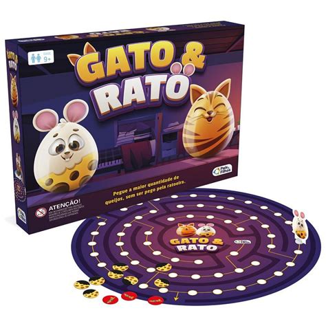 Jogo De Gato E Rato - Jogo Gato E Rato Tabuleiro Infantil Familia Brinquedo | Shopee Brasil