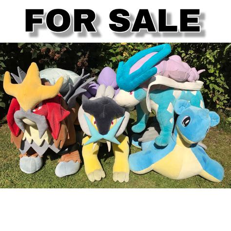 Pokemon Centre Giant Suicune Raikou Lapras Plush By Mizukiimoon On