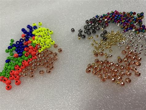 Various Metallic Colors And Painted Colors Tungsten Fly Tying Slotted