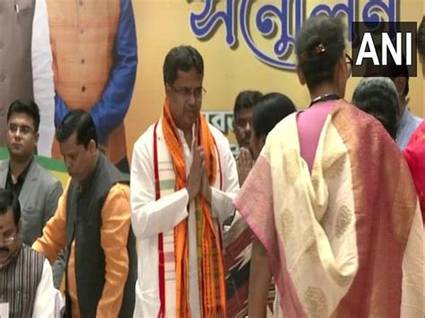 Tripura Cm Manik Saha Attends Panchayat Meeting Ahead Of Assembly Elections Theprint Anifeed