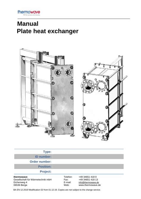 PDF Manual Plate Heat Exchanger DOKUMEN TIPS