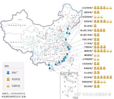 中国大陆核电厂最新分布图（截至2020年4月27日） 知乎