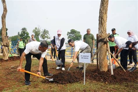 Kolaborasi Pemprov Dki Dan Kadin Kurangi Polusi Lewat Penanaman Pohon