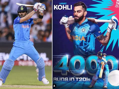 Indias Virat Kohli Becomes First Batter To Score 4000 Runs In T20is