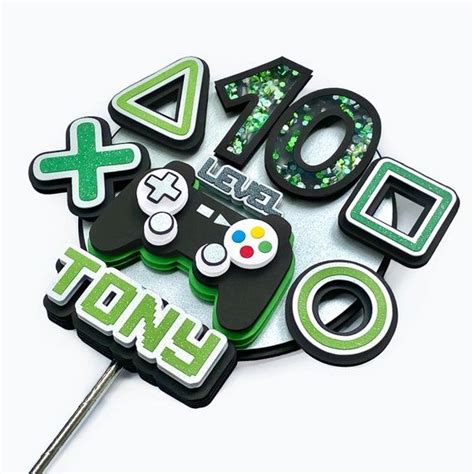 Gamer Cake Topper, Gamer Birthday Party, Gaming Cake Topper Birthday ...