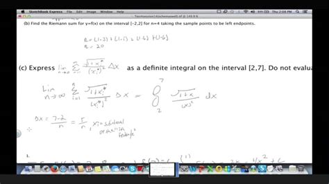 Calculus Area Riemann Sums Definite Integrals 4 Youtube