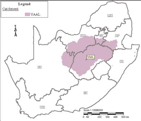 Vaal River Map