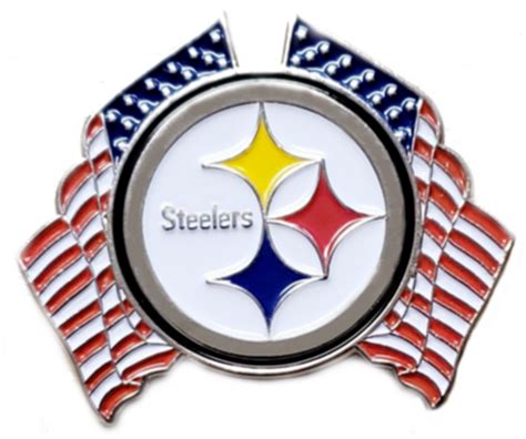 Steelers Pins Pittsburgh Steelers Pin Us Double Flag Logo Nfl Football