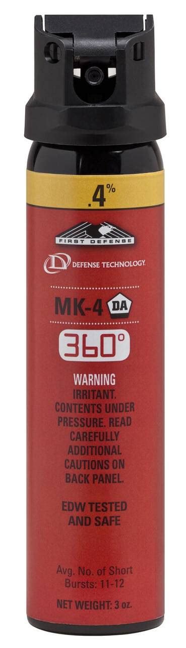 Defense Technology First Defense 360 4 Mk 4 Stream Oc Aerosol Pepper