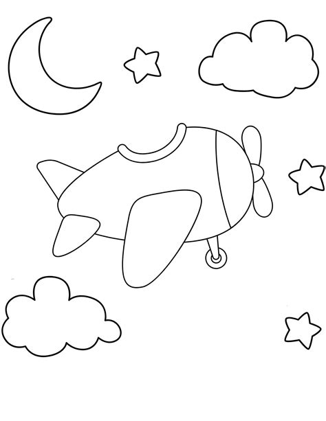 Airplane Coloring Pages, Airplane PDF, Airplane Printables, Airplane ...