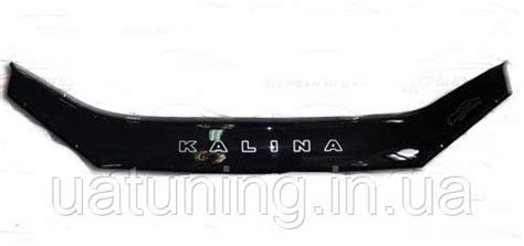 Дефлектор Капота VT-52 на Lada Kalina 2004+ Мухобойка VT-52 на Лада ...