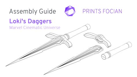 Lokis Daggers Marvel Cinematic Universe Assembly Guide Prints Focian