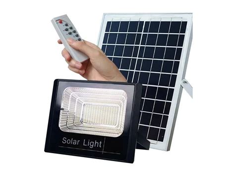 Reflector Led W Solar Ip Control Luz Blanca Envio Gratis