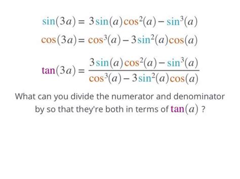 Triple Angle Identities Trigonometry School Yourself