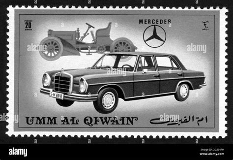 Stamp Print In Umm Al Qiwain Cars Stock Photo Alamy