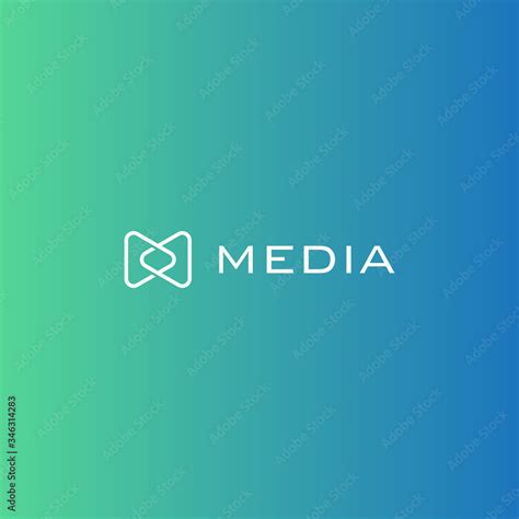 Media Player Letter M Media Logo Icon Vector Stock Vector Adobe Stock