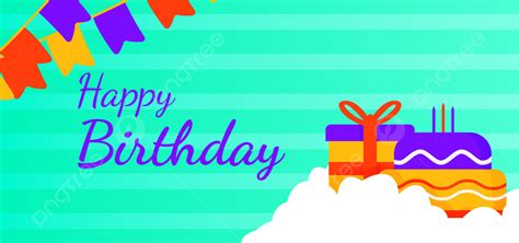 Background Happy Birthday With Cake And Box Wallpaper Birthday Cake