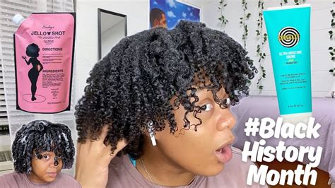 Fully Black Owned Wash And Go Styling Routine Natural Hair Happy Black History Month Youtube