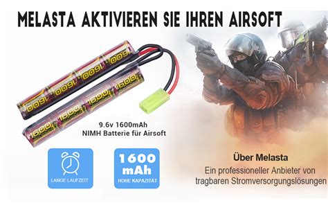 Melasta Pack V Nimh Airsoft Akku Mah Butterfly Akku Batterie